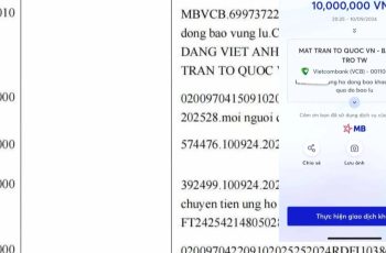 T.iền đấu giá 10 tr.iệu đồng ủng hộ lũ lụt, thực tế chỉ chuyển 100.000 đồng