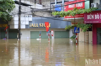 Nước đã ngập toàn thành phố Tuyên Quang