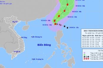 B.ão s.ố 5 vào Biển Đông, tâm b.ão mạnh cấp 16 gi.ật trên cấp 17