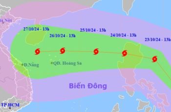 B.ão Trami sẽ gi.ật cấp 14, sóng biển cao 6-8 m, hướng vào Việt Nam