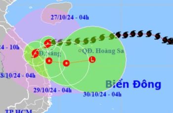 B.ão Trami gi.ật cấp 12 áp sát Đà Nẵng, mưa lớn 600 mm ở Trung Bộ