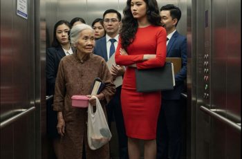 Bà lão bị cô thư ký trẻ khinh thường trong thang máy, đang định đuổi bà ra thì một người đàn ông ăn mặc sang trọng bước tới…