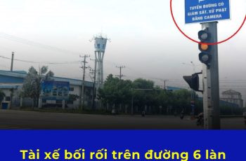 Tài xế bối rối trên đường 6 làn xe có camera phạt nguội, nhưng không vạch kẻ phân làn