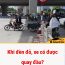 Khi đèn đỏ, xe có được quay đầu?