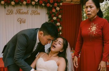 Cô dâu đang phát biểu bỗng ngất xỉu ngay giữa lễ cưới khi nhìn thấy vết bớt son trên tay mẹ chú rể