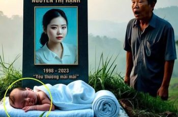 Đứa bé nắm trên ngôi mộ của người mẹ trẻ đã mất khi đang mang thai và sự thật đau lòng rơi nước mắt….