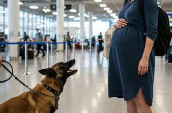 Cô gái mang thai bị chó nghiệp vụ sủa không ngừng, sau 30 phút sự thật khiến mọi người chết lặng