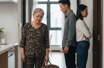 Năm tôi năm mươi hai tuổi, tôi nhận được một khoản tiền. Đang định nói ra. Trước cửa phòng con trai, tôi bất ngờ nghe thấy nó và con dâu đang bàn nhau làm sao để đuổi tôi đi.
