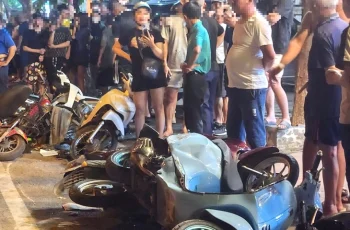 Công an có biểu hiện say rượu lái ô tô gây tainan liên hoàn ở Bắc Ninh