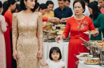 Dắt theo con gái 3 tu:i đi dự đám cưới người quen nào ngờ vừa đến nơi chưa kịp động đũa, mẹ cô dâu đã cười gượng thủng thẳng