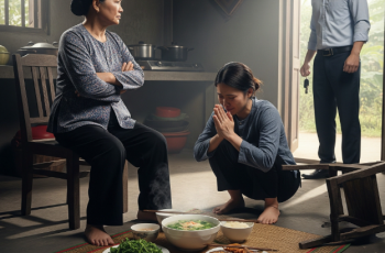Chỉ vì mâm cơm, vợ cãi nhau với mẹ, tôi thẳng chân đạp vợ để rồi ân hận suốt đời…