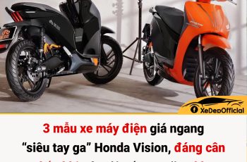 3 mẫu xe máy điện giá ngang ‘siêu tay ga’ Honda Vision, đáng cân nhắc khi Hà Nội cấm xe xăng khu vực vành đai 1 từ 1/7/2026