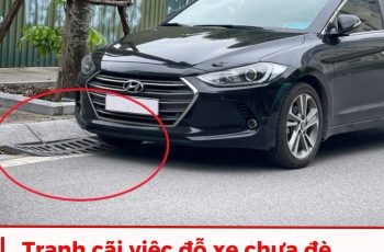 Tranh cãi việc đỗ xe chưa đè lên miệng cống thoát nước vẫn bị CSGT xử phạt