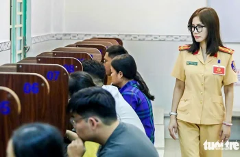 CSGT TP.HCM tăng ca sát hạch, cấp giấy phép lái xe từ 7h30 đến 21h hằng ngày