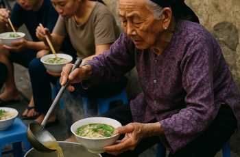 Bà lão chỉ bán 100 bát mì mỗi ngày và sự thật rùng mình phía sau bếp