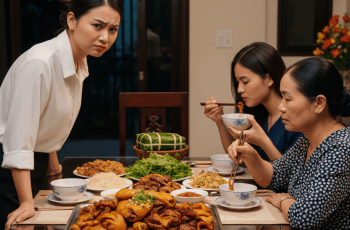 Con dâu và con gái cùng ở cữ, tôi phải ăn cơm móng giò cả tháng để cho có sữa nhưng khi sang phòng em chồng thì tôi trào nước mắt