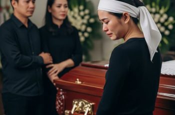 Đám tang con gái 5 tuổi, chồng dắt tay nhân tình bước vào, vợ không nổi giận mà còn chúc mừng, và rồi.