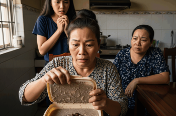 Mẹ chồng khen nức nở con dâu cả, tuần nào cũng thấy mang đồ qua biếu, còn dâu út chẳng có gì, đúng lúc này bà hàng xóm “tạt cho gáo nước” bừng tỉnh