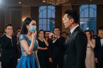 Đi dự tiệc ở khách sạn 5 sao, chồng bảo vợ là ô sin, khi vợ tháo khẩu trang mọi người liền á khẩu còn chồng ân hận tới cuối đời…