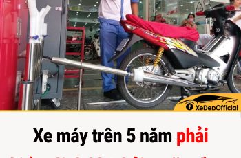 Từ năm 2025, xe máy trên 5 năm phải kiểm định khí thải 2 năm/lần?
