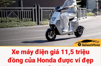 Xe máy điện giá 11,5 triệu đồng của Honda được ví đẹp như SH Mode, rẻ nhất thị trường, thấp hơn hẳn Wave Alpha