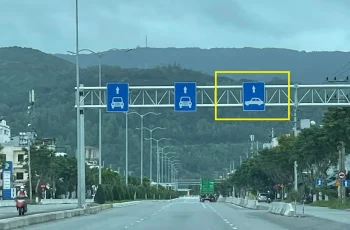 Biển phân làn – khi nào ôtô dọc, khi nào ôtô ngang