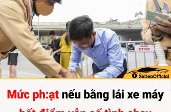 Mức phạt nếu bằng lái xe máy hết điểm vẫn cố tình chạy Mức phạt nếu bằng lái xe máy hết điểm vẫn cố tình chạy
