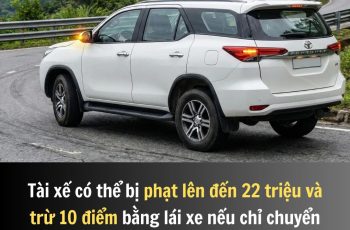 Tài xế có thể bị phạt lên đến 22 triệu và trừ 10 điểm bằng lái xe nếu chỉ chuyển hướng mà không bật xi-nhan Tài xế có thể bị phạt lên đến 22 triệu và trừ 10 điểm bằng lái xe nếu chỉ chuyển hướng mà không bật xi-nhan