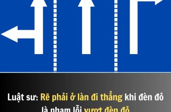 Luật sư: Rẽ phải ở làn đi thẳng khi đèn đỏ là phạm lỗi vượt đèn đỏ Luật sư: Rẽ phải ở làn đi thẳng khi đèn đỏ là phạm lỗi vượt đèn đỏ