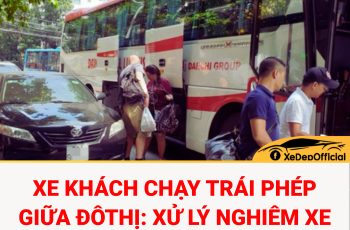 Xe khách chạy trái phép giữa đô thị: Xử lý nghiêm xe hợp đồng trá hình Xe khách chạy trái phép giữa đô thị: Xử lý nghiêm xe hợp đồng trá hình